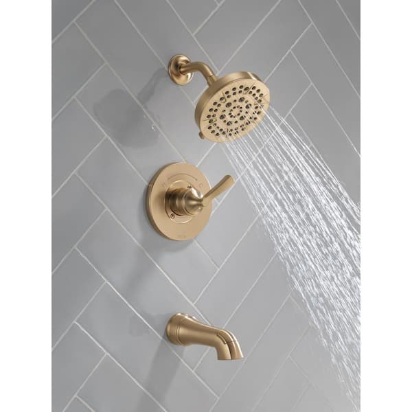Delta Faryn Gold Single-Handle 5-Spray Tub and Shower Faucet
