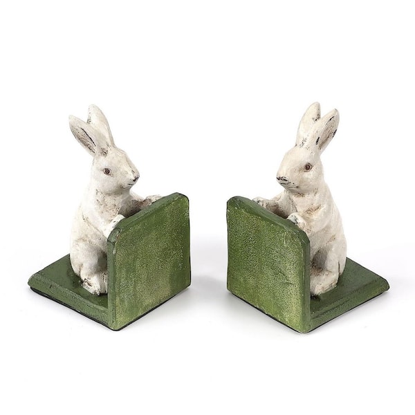 BOON1995年1.2.7.8.9.11月号の6冊セット Antique White Cast Iron Bunny Bookends WK1624 - The Home Depot