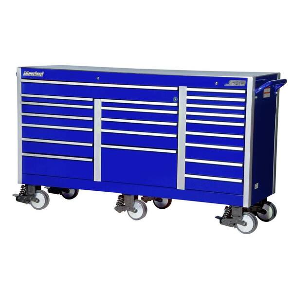 International SHD Series 73 in. 21-Drawer Cabinet, Blue
