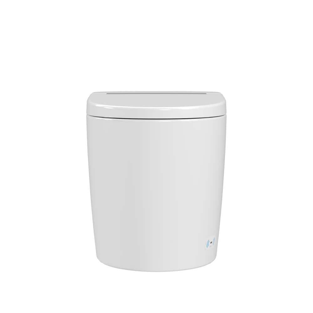White Elongated High Efficiency Smart Toilet with Heated Seat