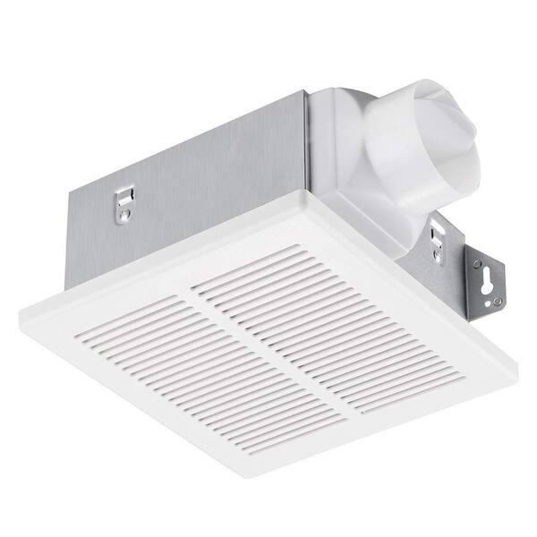Super Quiet 1.0 Sone Bathroom Ceiling Ventilation Exhaust Fan 50 CFM Easy Install No Attic Access White