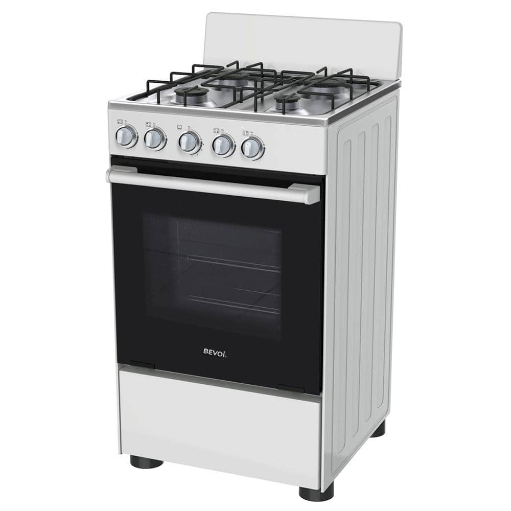 24 in. 4-Burner Gas Range in Stainless Steel
