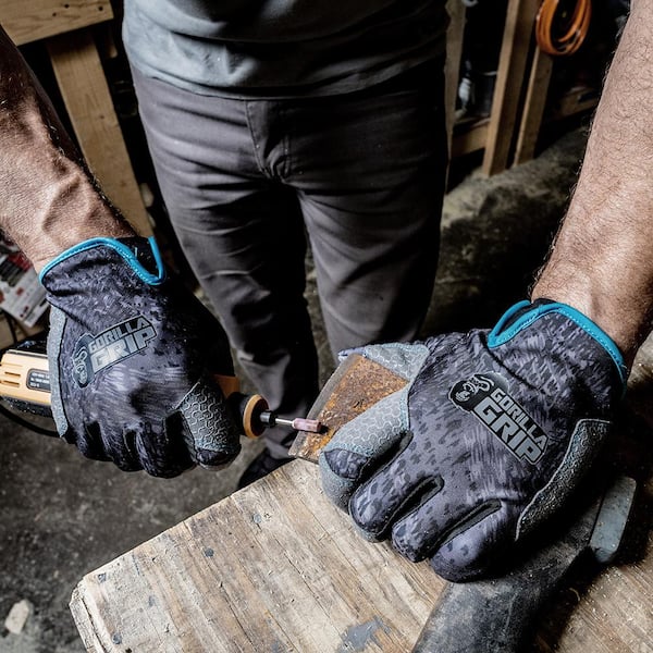 Leather Gloves Diamond Grip Gloves Home Depot Husky Large Heavy