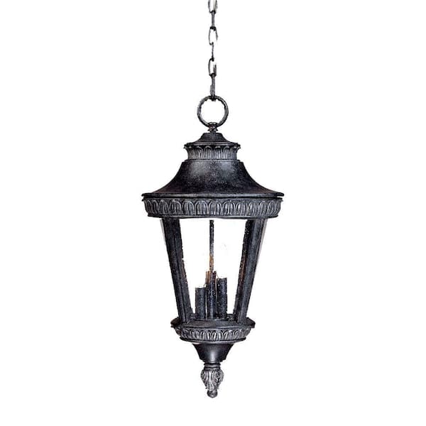 Acclaim Lighting Seville Collection Hanging Lantern 3-Light Outdoor Stone Light Fixture