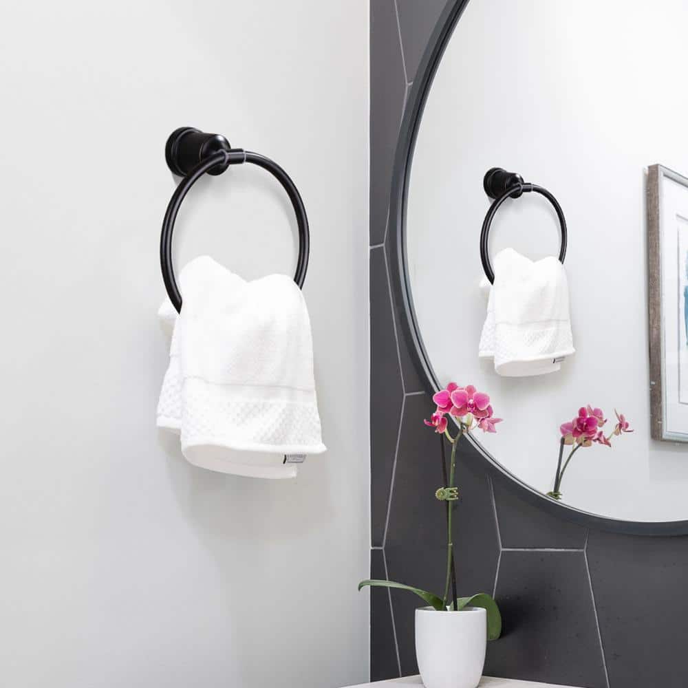 Oil Rubbed Bronze 3-Piece Metal Bathroom Hardware Set