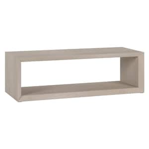 Osmond 58 in. Alder White Rectangle MDF Top Coffee Table