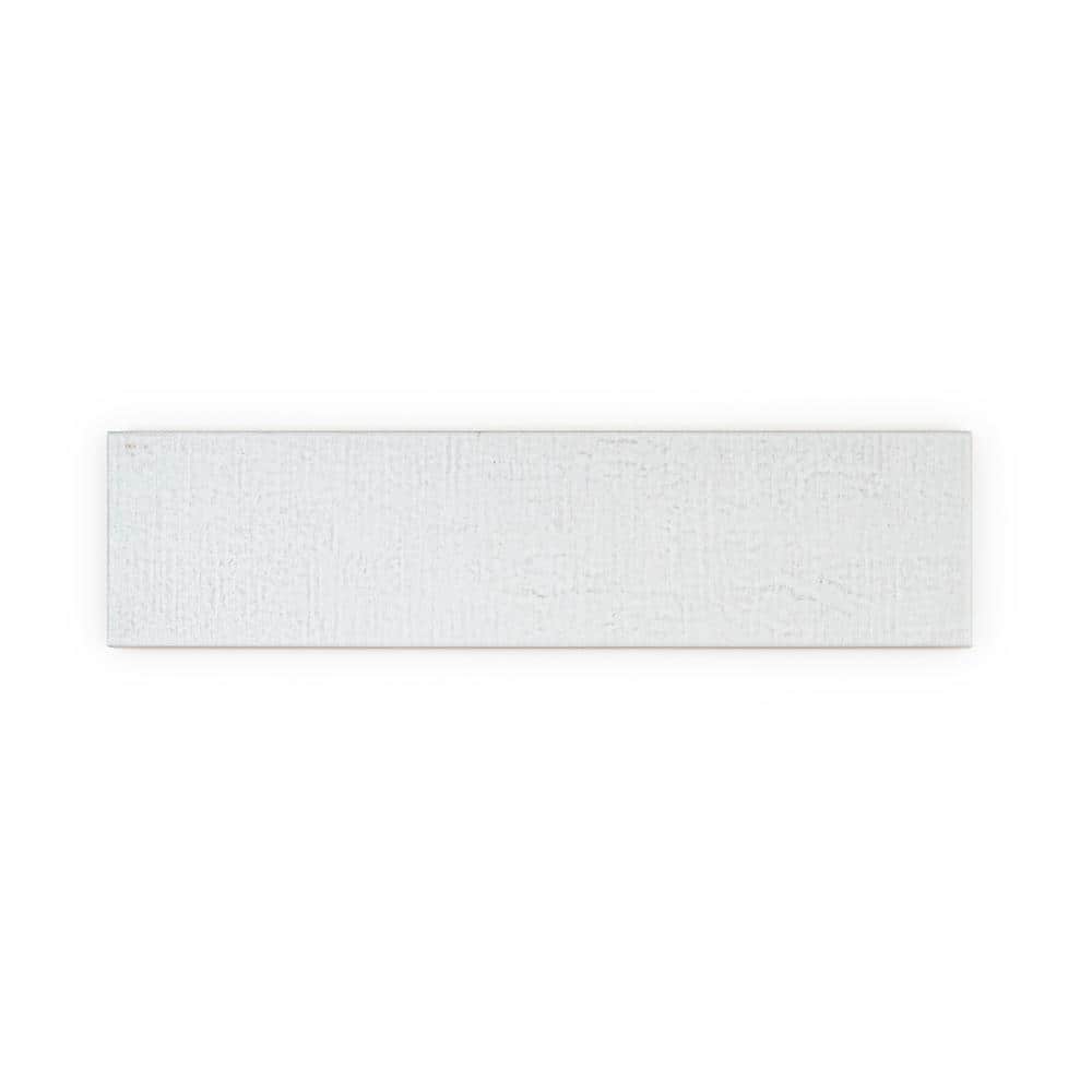 Take Home Tile Sample - Cambric White 4 in. x 6 in. Textured Subway Ceramic price history on PriceWatchPro