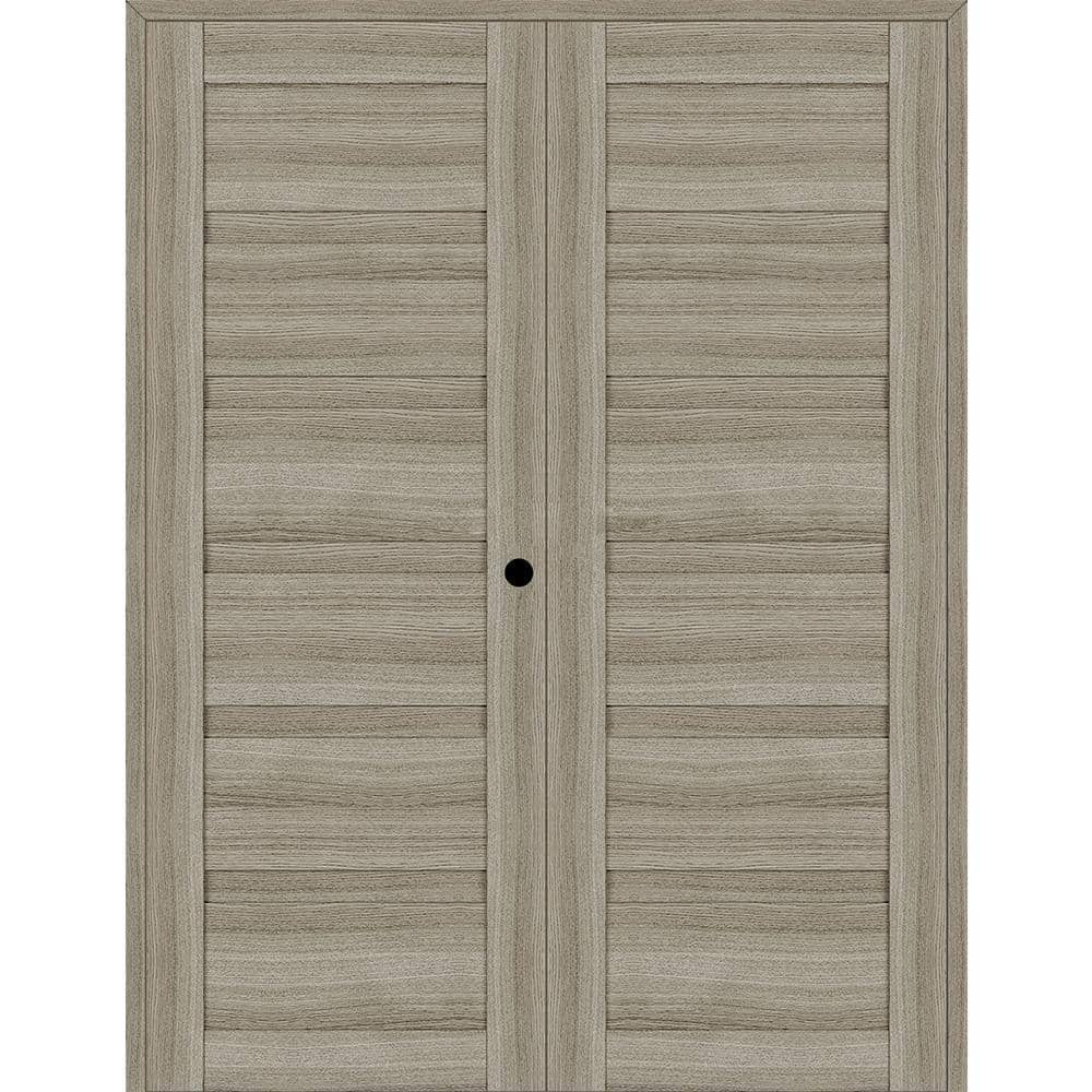 Belldinni Louver 36 in. x 79.375 in. Left Active Shambor Wood Composite ...