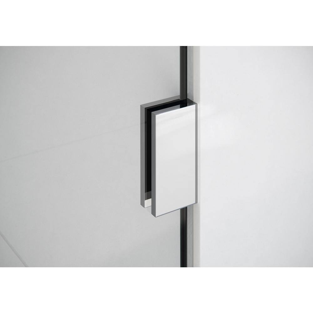 Illume 78" Frameless Glass Shower Door with Polished Chrome Hinges