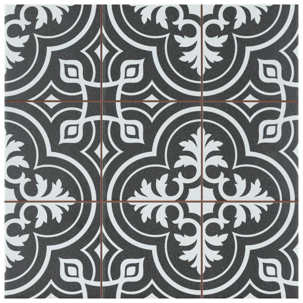 Harmonia Vintage Black 4 in. x 13 in. Ceramic Floor and Wall Take Home Tile Sample price history on PriceWatchPro