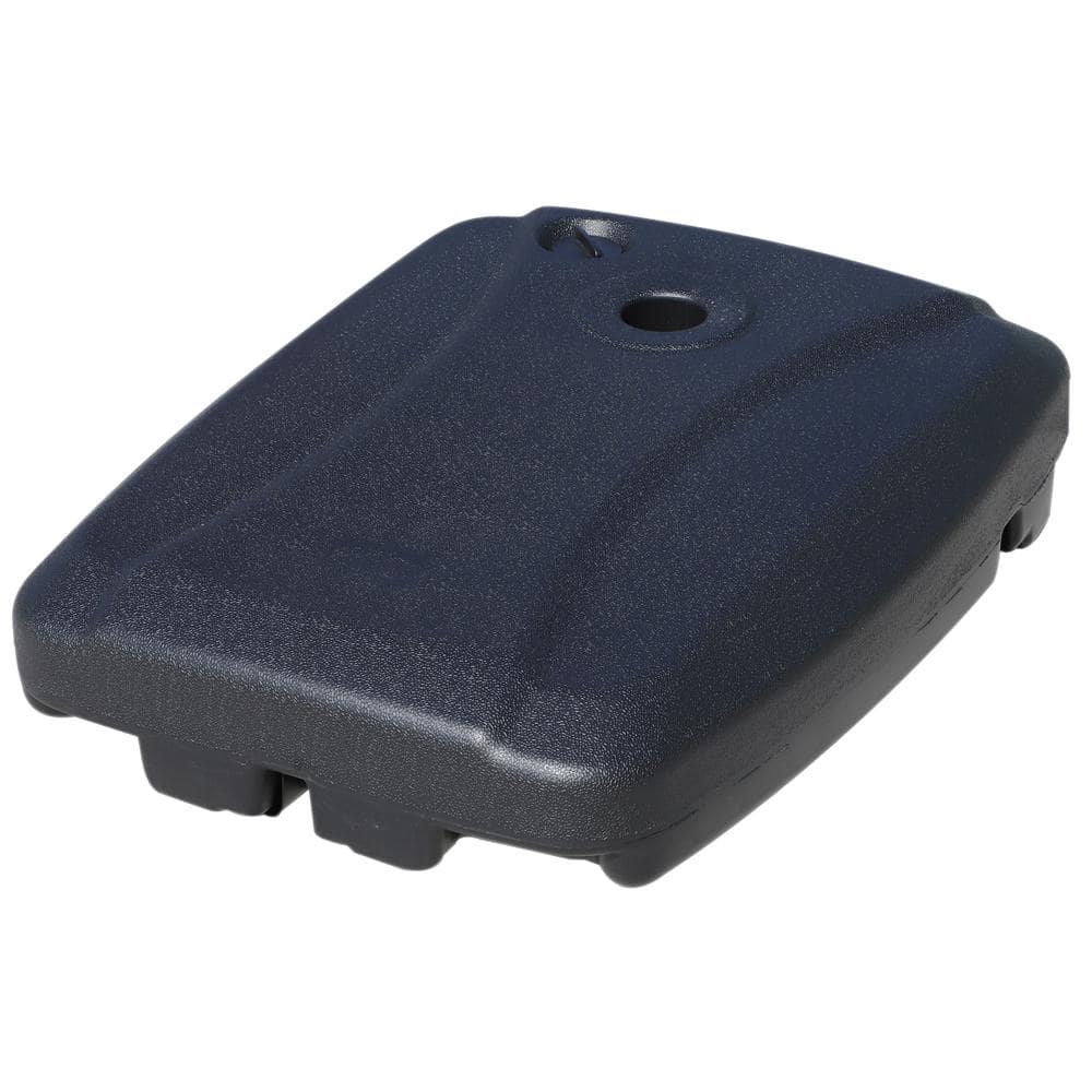 Black Heavy-Duty Plastic Wheeled Patio Umbrella Base