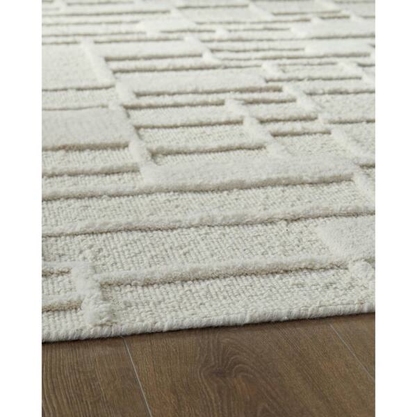 Empriss 5 ft. x  7 ft. Beige Geometric Area Rug
