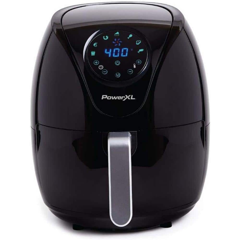Black Programmable Electric Air Fryer with Touch Control