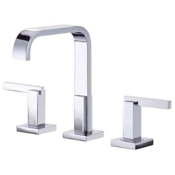 Gerber Sirius 8 in. Widespread 2-Handle Bathroom Faucet with Metal Touch Down Drain in Chrome
