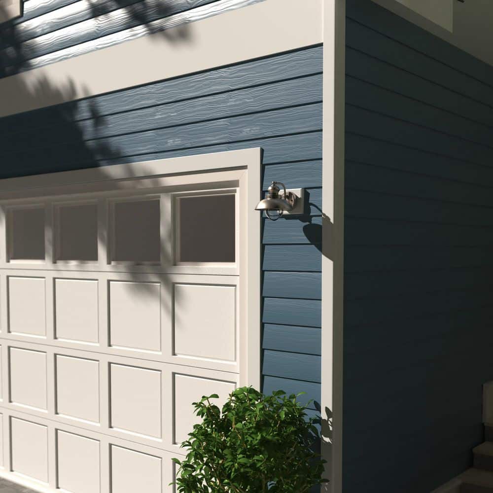 Harwich Brushed Nickel 8-Inch Nautical Outdoor Wall Sconce