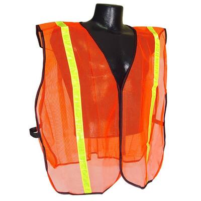 Safety Vest Orange 1 in. Tape S-XL
