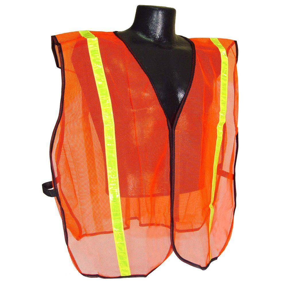 Radians Safety Vest Orange 1 in. Tape S-XL