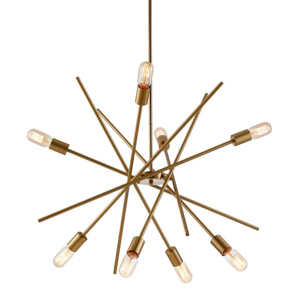 Parrot Uncle Shadybrook 8-Light Gold Sputnik Sphere Chandelier