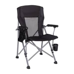 Black/Gray Folding Portable Camping Chair