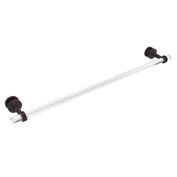 Allied Brass Pacific Beach Collection 30 in. Over-the-Door Single Towel Bar in Venetian Bronze with Dotted Accents