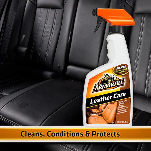 Weiman Leather Cleaner, Polish and Conditioner for Furniture, Car, Purses,  Shoes, Boots and Couches- Micro Fiber Towel Included, 22oz