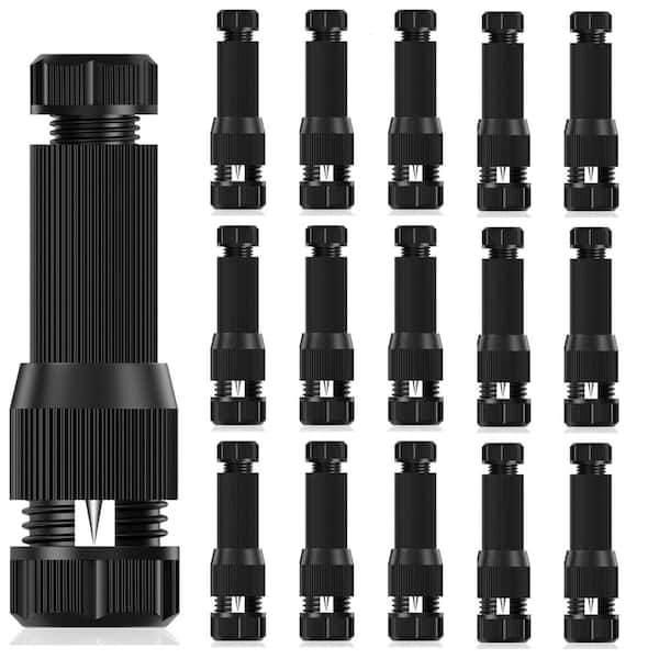 Low Voltage Landscape Lighting Wire Connectors Fastlock 12-20 AWG Waterproof for Path Lights Spotlights - 16 Pack