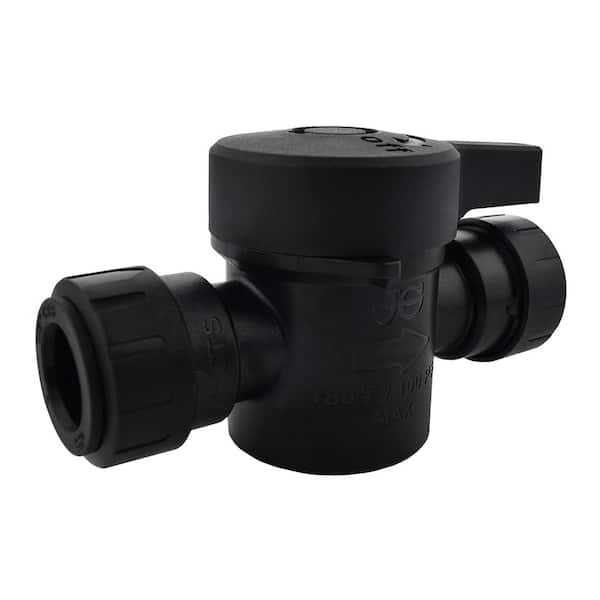 SHARKBITE ProLock 1/2 in. Push-to-Connect Plastic Shut Off Valve