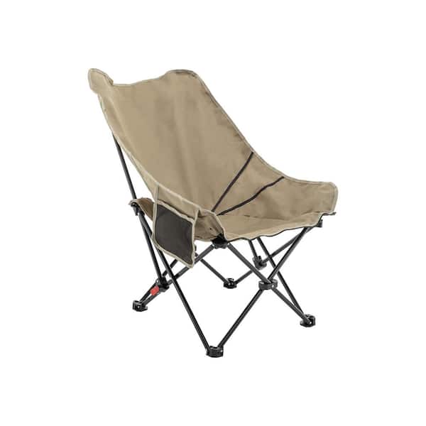 THROOT Folding Camp Chair Max Up to 265 lbs. Reclining Camp Chair with Height Adjustable Lounge Chair for Outdoor or Indoor