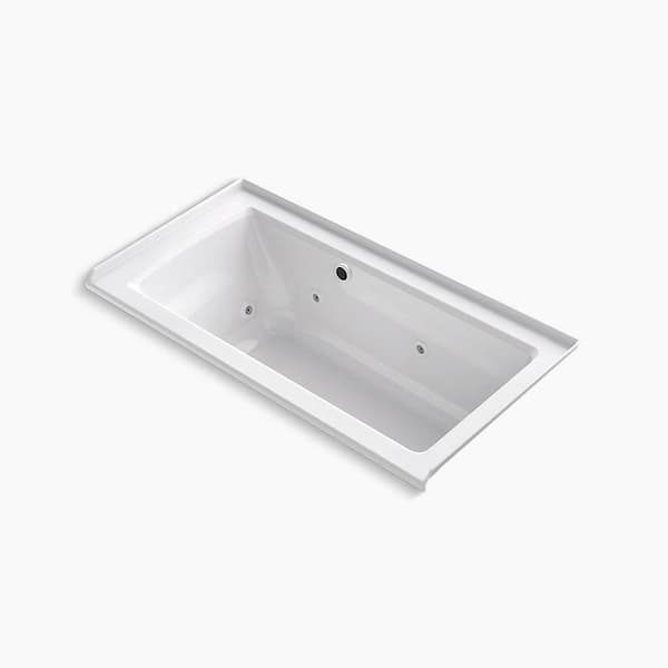 Archer 60 in. x 30 in. Combination Bathtub with Right Drain in White