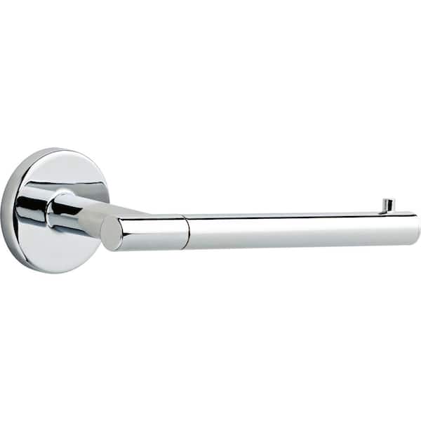 Delta Lyndall Wall Mount Single Post Toilet Paper Holder Bath Hardware Accessory in Polished Chrome