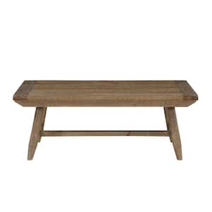 Riverdale 48 in. Driftwood Brown Coffee Table