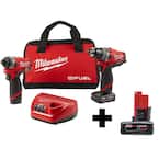 M12 FUEL 12-Volt Lithium-Ion Brushless Cordless Hammer Drill and Impact Driver Combo Kit (2-Tool) with 6.0Ah Battery
