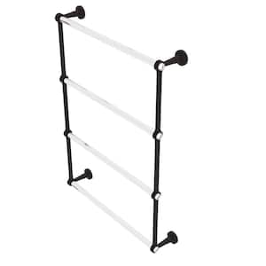 Pacific Beach 4 Tier 24 in. Ladder Towel Bar with Dotted Accents in Oil Rubbed Bronze