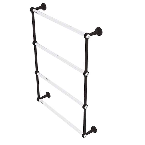 Allied Brass Pacific Beach 4 Tier 24 in. Ladder Towel Bar with Dotted Accents in Oil Rubbed Bronze