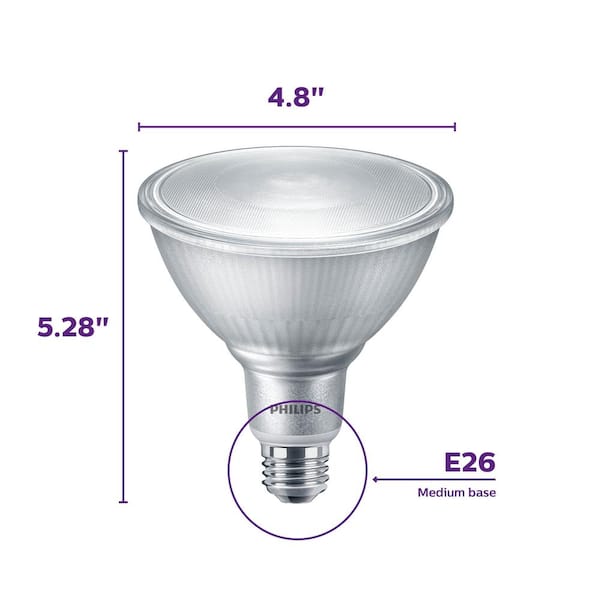 Philips 250 Watt Equivalent Par38, Outdoor Led Flood Light Bulbs