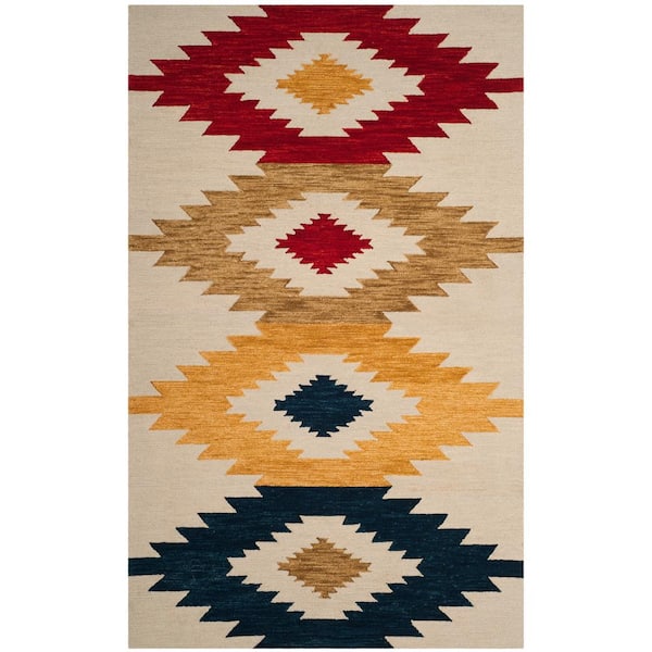 SAFAVIEH Aspen Ivory/Multi 8 ft. x 10 ft. Floral Area Rug