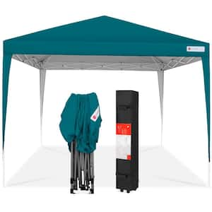 EAGLE PEAK 10 ft. x 10 ft. Commercial Ez Pop Up Canopy Tent Instant  MarketPlace Canopies, Bonus 4 Sand Bags, White MP100WO-WHT-AZ - The Home  Depot