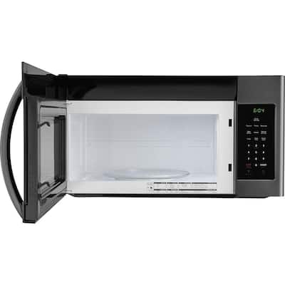 30 in. 1.8 cu. ft. Over the Range Microwave in Black Stainless Steel