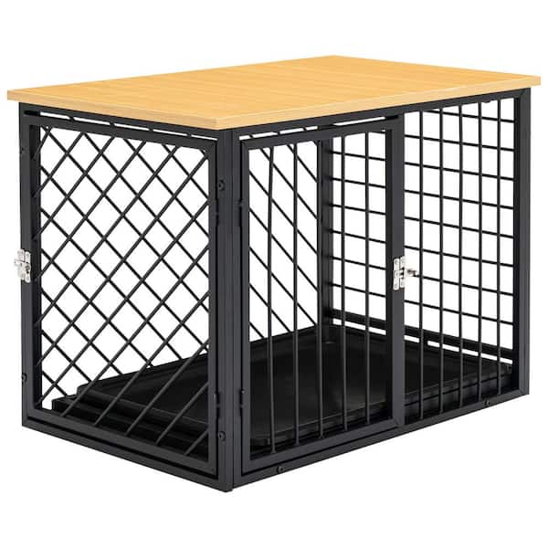 PawHut Heavy Duty Dog Cage Dog Kennel with Removable Tray Small