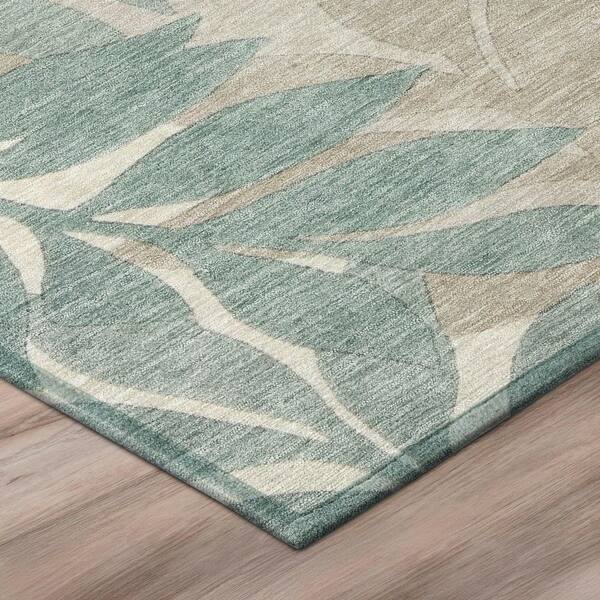 Chantille Machine Washable Indoor/Outdoor Abstract ACN2955 Fern 5 ft. x 7 ft. 6 in. Area Rug