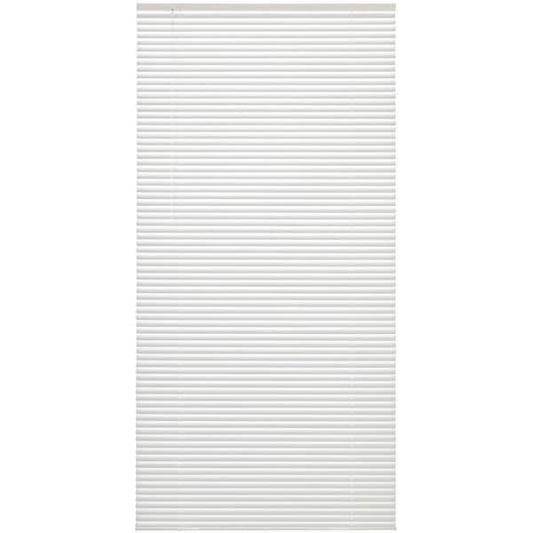 Hampton Bay Cut-to-Size Ivory Alabaster Cordless Room Darkening Vinyl Mini Blinds with 1 in. slats 35 in. W x 48 in. L