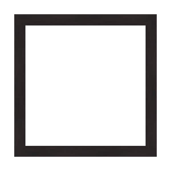 Amanti Art Mirror Makeover Furniture Espresso Narrow 25.25 in. W x 25.25 in. H Bathroom Mirror Frame Border Kit-Fits 24x24 Mirror