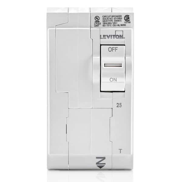 Branch Circuit Breaker, Standard 2-Pole 25 Amp, 120-Volt/240-Volt, Thermal Magnetic LB225-TR