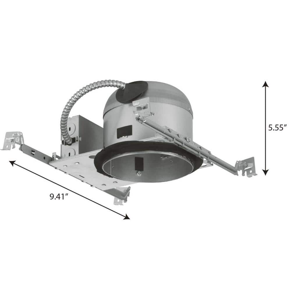6-Inch Galvanized Steel LED Shallow Housing for New Construction