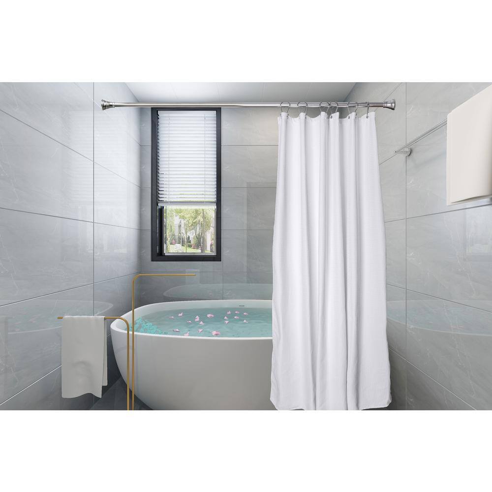 Polished Chrome Rust-Proof Shower Curtain Hooks Set of 12