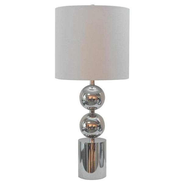 Unbranded Chepi II 30.75 in. Polished Nickel Table Lamp