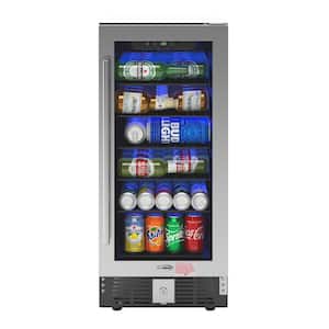Husky 2.4 cu. ft. Freestanding Under Counter Glass Door Mini Fridge, Up to  90 Cans, Reversible Door and Quiet Operation, Red OSFG016-RL - The Home  Depot