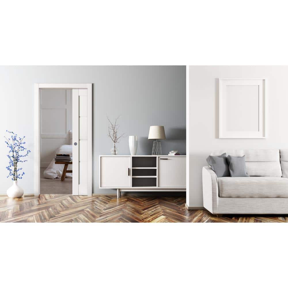 Galvanized Steel Single Pocket Door Frame Kit for 30x80 Doors