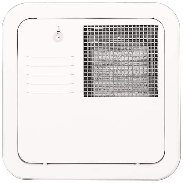 Suburban Flush Mount 10 Gallon Water Heater Door - Polar White
