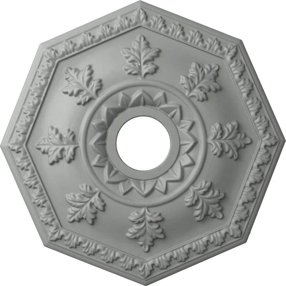 Primed Gray Polyurethane Nottingham Ceiling Medallion, 18 inches